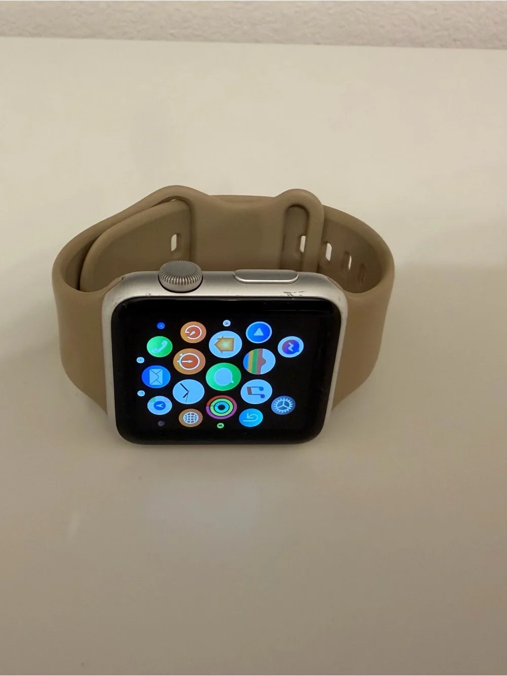 Vintage Apple Watch 1st Gen (Series 0) 42mm Silver Aluminum – Works Perfectly!
